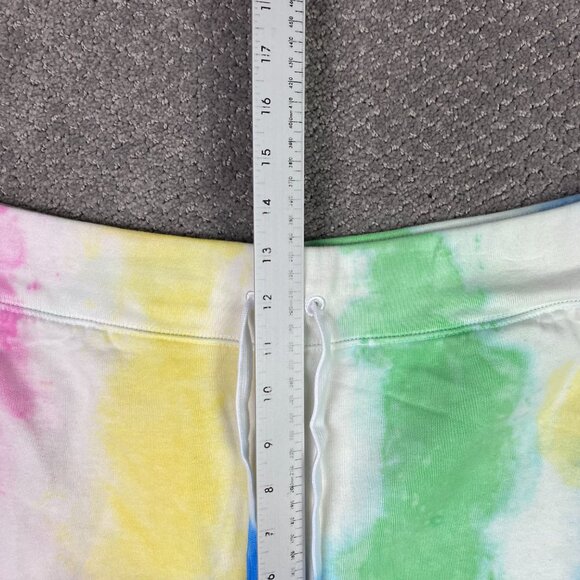 Polo Ralph Lauren Tie Dye Fleece Sweat Shorts Men's XL Pink Yellow Green Gym - Picture 10 of 13